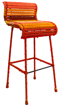 Bar Stool Sahil Sarthak Katran collection Orange